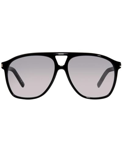 Saint Laurent Dune Aviator-frame Acetate Sunglasses - Black