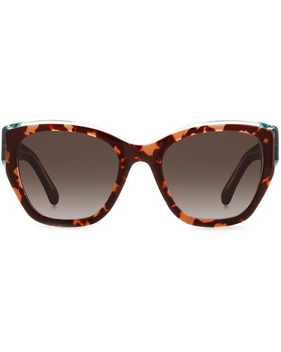 Kate Spade Yolanda/s Ha Yn2 Cat Eye Sunglasses - Brown