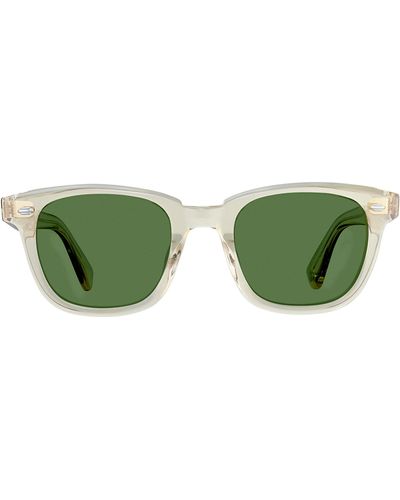Garrett Leight Calabar 2062 Ch/sfpgn Square Sunglasses - Green