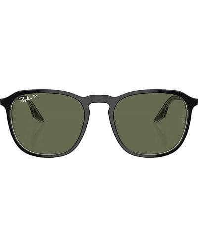 Ray-Ban Rb2203 919/58 Square Polarized Sunglasses - Green