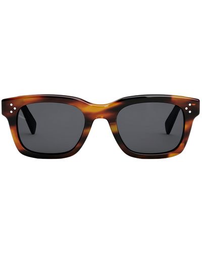 Celine Bold 3 Dots Cl 40232 I 56a Square Sunglasses - Black