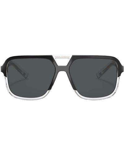 Dolce & Gabbana Dg 4354 501/81 Navigator Polarized Sunglasses - Gray