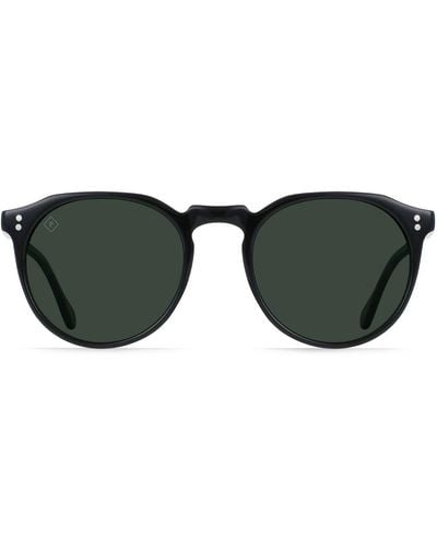 Raen Remmy 49 Pol S272 Round Polarized Sunglasses - Black