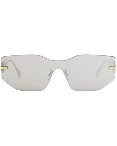 Fendi Graphy Fe 40066u 30c Cat Eye Sunglasses - White