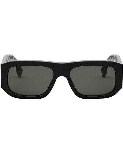 Fendi Fe 40106 I 02a Flattop Sunglasses - Black