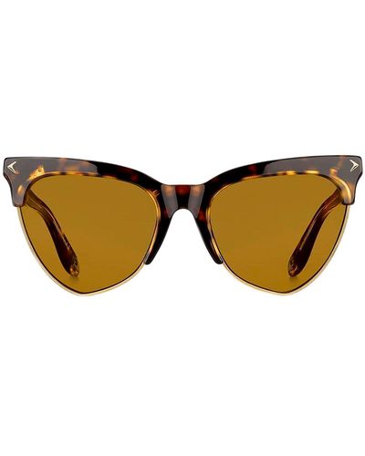 Givenchy Gv7078s 70 0086 Cat Eye Sunglasses - Brown