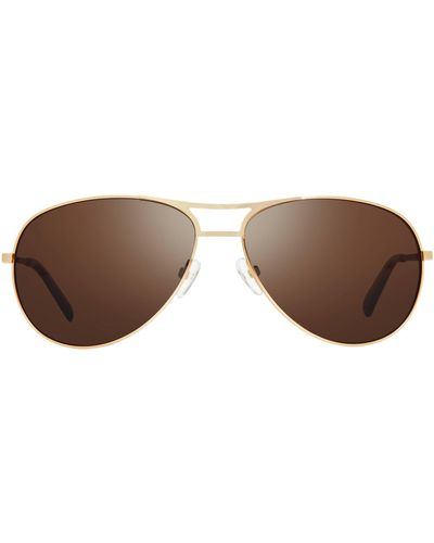 Revo Prosper Re 1139 04 Br Aviator Polarized Sunglasses - Brown