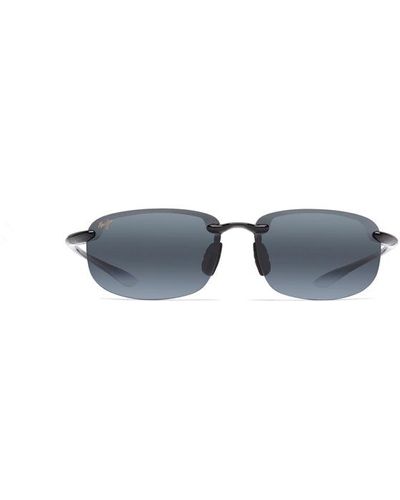 Maui Jim Hookipa 407-02 Polarized Rectangle Sunglasses - Black