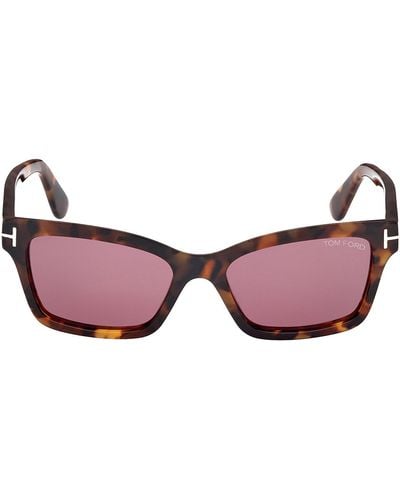 Tom Ford Mikel W Ft1085 52u Cat Eye Sunglasses - Purple