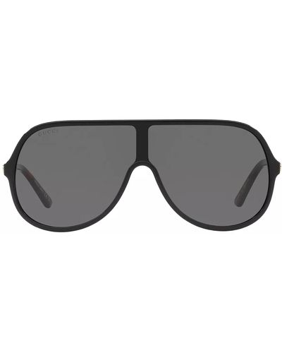Gucci GG0199S 001 Shield Sunglasses - Black