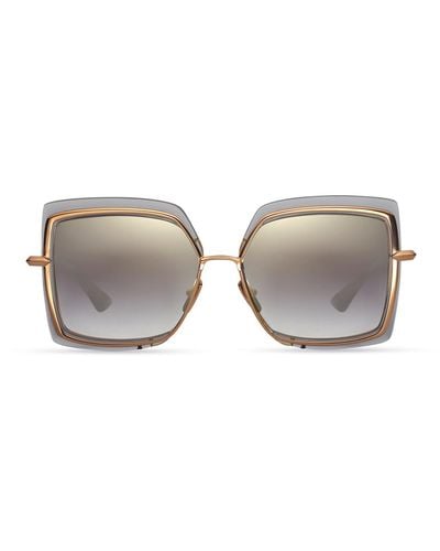 Dita Eyewear Narcissus Square Sunglasses - Metallic