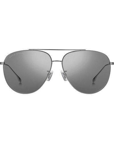 BOSS 1296/f/s T4 0r81 Aviator Sunglasses - Black