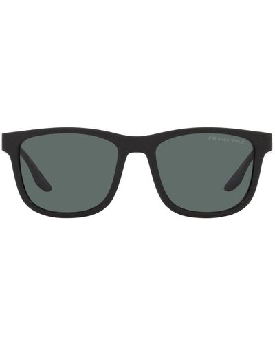 Prada Linea Rossa Ps 04xs Dg002g Wayfarer Polarized Sunglasses - Gray