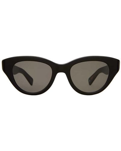 Garrett Leight Dottie 2111-bio Bk/sfgry Cat Eye Sunglasses - Black