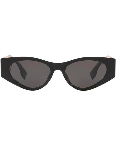 Fendi O'lock Fe 40049i 01a Cat Eye Sunglasses - Black