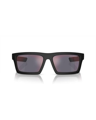 Prada Linea Rossa Ps 02zsu 1bo10a Flattop Sunglasses - Black