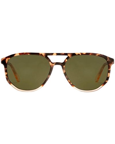 Krewe Brando Navigator Polarized Sunglasses - Green
