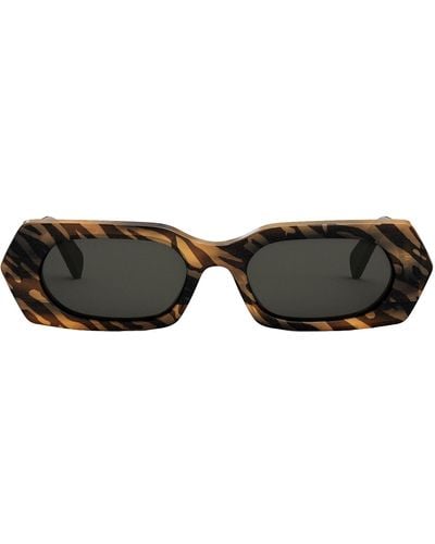 Celine Bold 3 Dots Cl 40243i 99a Rectangle Sunglasses - Black