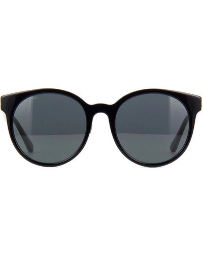 Gucci 55mm Round Sunglasses - Black