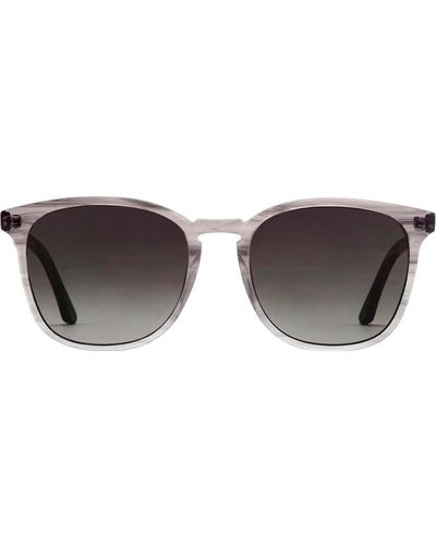 Krewe Blake Square Polarized Sunglasses - Black