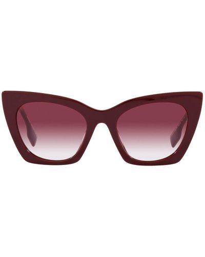 Burberry Marianne 0be4372u 39798h Cat Eye Sunglasses - Purple