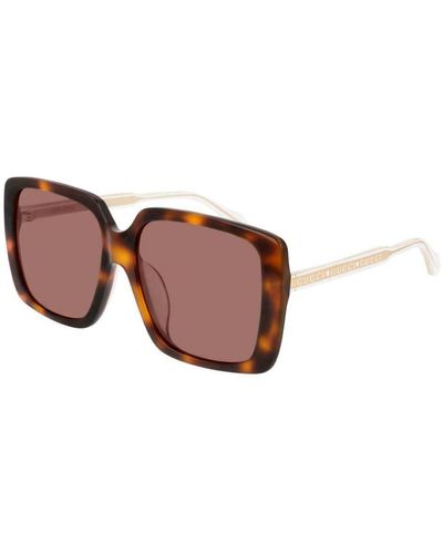 Gucci GG0567SA W 002 Oversized Square Sunglasses - Black