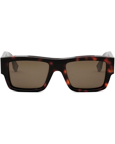 Fendi Fe 40118 I 54e Flattop Sunglasses - Black