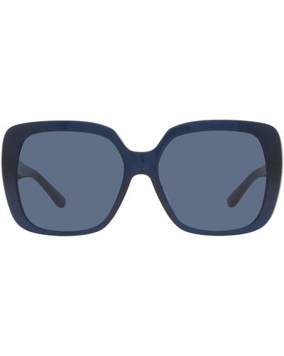 Tory Burch Tb 7112um 165680 Oversized Square Sunglasses - Blue