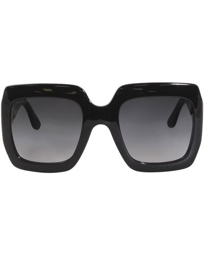 Gucci GG0053SN 001 Oversized Square Sunglasses - Black