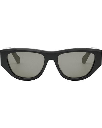 Celine Monochroms Cl40278u 01a Cat Eye Sunglasses - Black