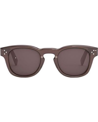 Celine Bold 3 Dots Cl 40233 I 48e Round Sunglasses - Black