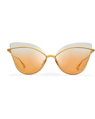 Dita Eyewear Nightbird-one Dts515-66-03 Cat Eye Sunglasses - Orange
