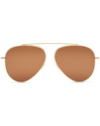 Victoria Beckham Vbs136 C02 Single Bridge Aviator Sunglasses - Black