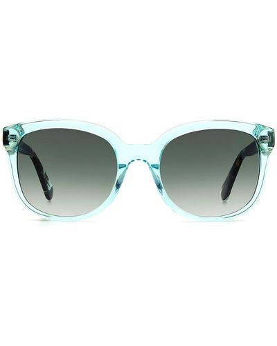 Kate Spade Gwenith/s 9k 0zi9 Square Sunglasses - Green