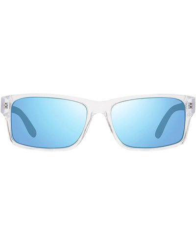 Revo Finley Re 1112 09 Bl Rectangle Polarized Sunglasses - Blue
