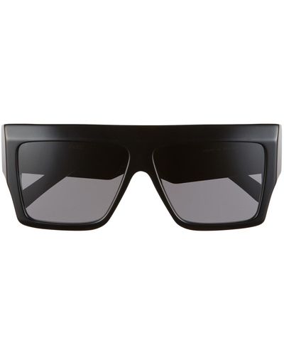 Celine Bold 3 Dots Cl 40092i 6001a Flattop Sunglasses - Black