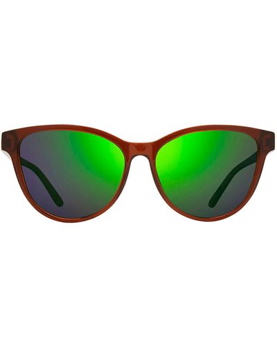 Revo Daphne Petite Re 1198 02 Gn Cat Eye Polarized Sunglasses - Green
