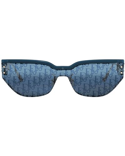 Dior Club M3u Cd 40089 U 90x Cat Eye Sunglasses - Blue
