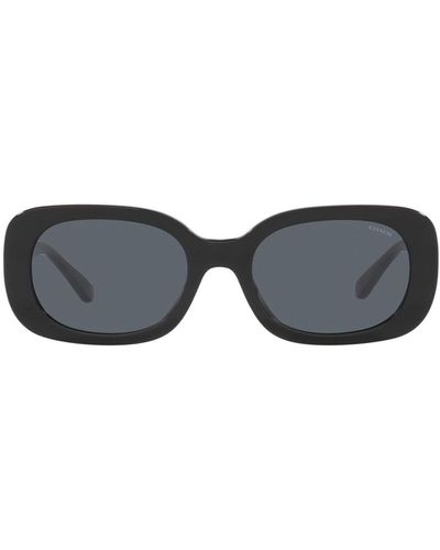 COACH 0hc8358u 500280 Rectangle Sunglasses - Black