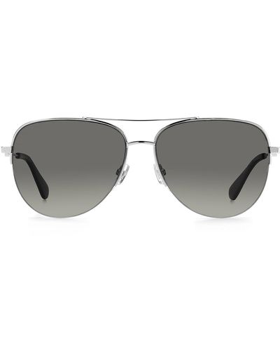 Kate Spade Maisie/g/s Wj 0yb7 Aviator Polarized Sunglasses - Gray