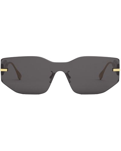 Fendi Graphy Fe 40066u 30a Cat Eye Sunglasses - Black
