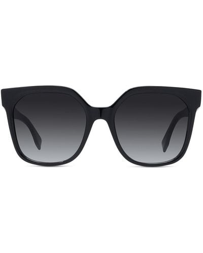 Fendi Fe40007i Black Square Sunglasses