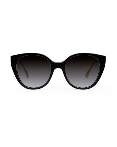 Fendi Baguette Fe 40047i 01d Cat Eye Polarized Sunglasses - Gray