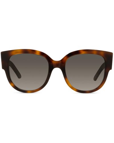 Dior Wil Bu Cd 40021 U 53a Butterfly Sunglasses - Brown