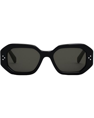 Celine Bold 3 Dots Cl 40255i 01a Geometric Sunglasses - Black