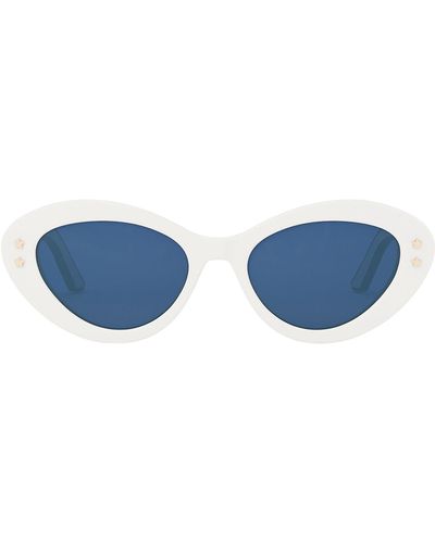 Dior Pacific B1u Cd 40097 U 25v Cat Eye Sunglasses - Blue