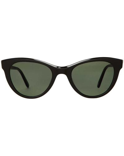 Garrett Leight Glco X Clare V. 2053-47-bio Ebe Cat Eye Sunglasses - Green