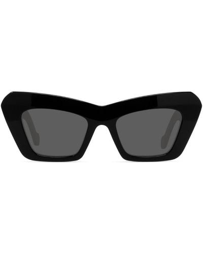 Loewe Chunky Anagram Lw 40036i 01a Cat Eye Sunglasses - Gray