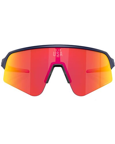 Oakley Sutro Lite Sweep Team Usa 0oo9465-25 Shield Sunglasses - Pink