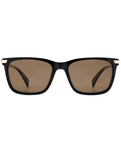 Rag & Bone Rnb5042/s 807 Sp Square Polarized Sunglasses - Black